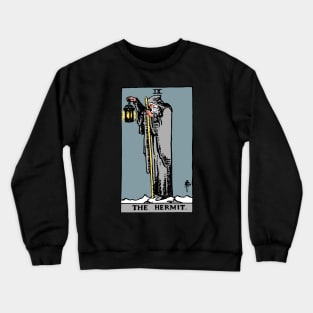 Hermit Tarot Card Rider Waite Crewneck Sweatshirt